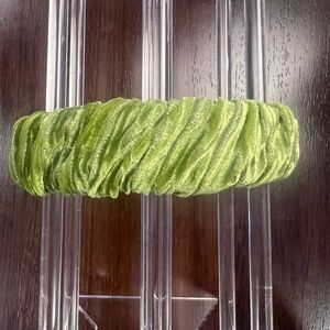 Lele Sadoughi  Headband - Kelly Ruched in Chartreuse (light green)